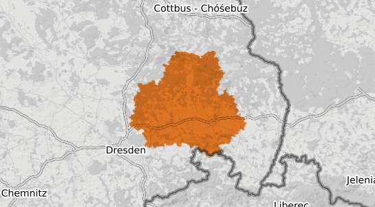 Mietspiegelkarte Bautzen Sachsen