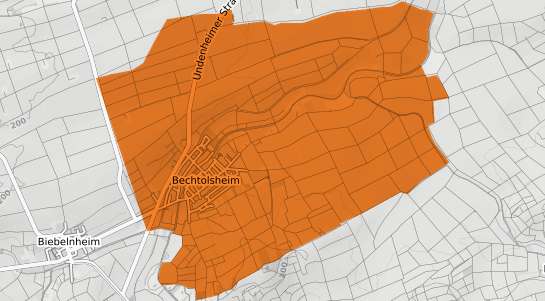 Mietspiegelkarte Bechtolsheim
