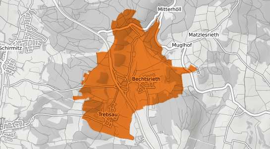 Mietspiegelkarte Bechtsrieth