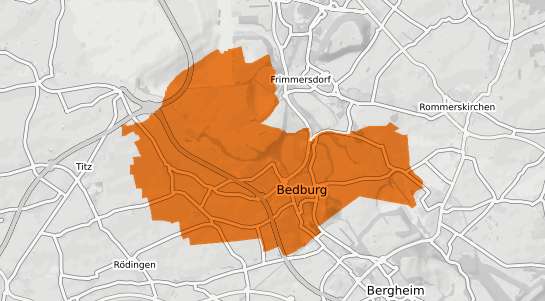 Mietspiegelkarte Bedburg Erft