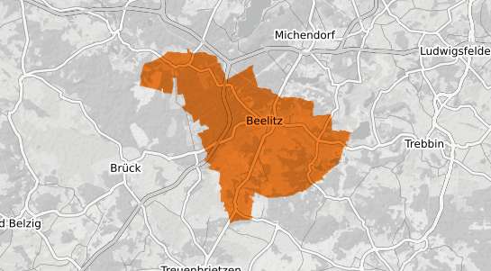 Mietspiegelkarte Beelitz b. Stendal
