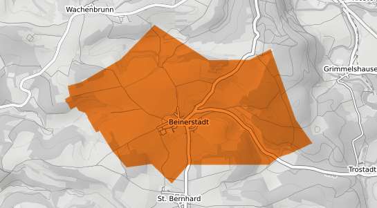Mietspiegelkarte Beinerstadt