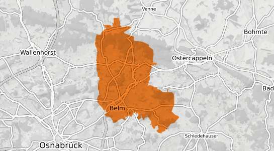 Mietspiegelkarte Belm