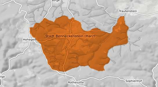 Mietspiegelkarte Benneckenstein (Harz)