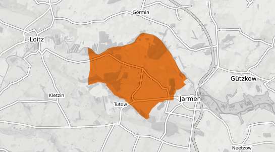 Mietspiegelkarte Bentzin