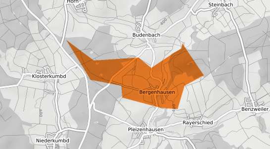 Mietspiegelkarte Bergenhausen Hunsrueck