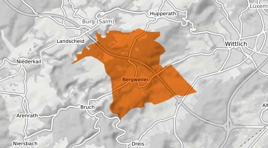 Mietspiegelkarte Bergweiler b. Wittlich