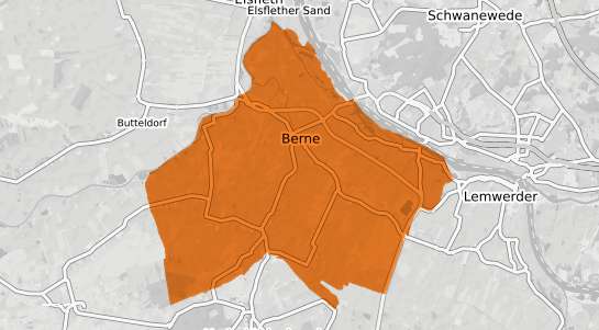 Mietspiegelkarte Berne Kr. Wesermarsch