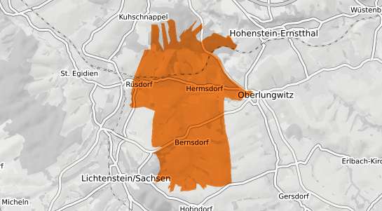Mietspiegelkarte Bernsdorf b. Hohenstein Ernstthal b. Hohenstein-Ernstthal