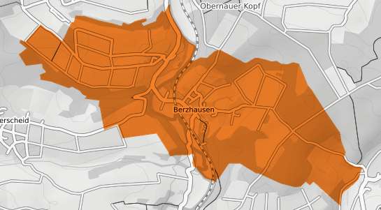 Mietspiegelkarte Berzhausen