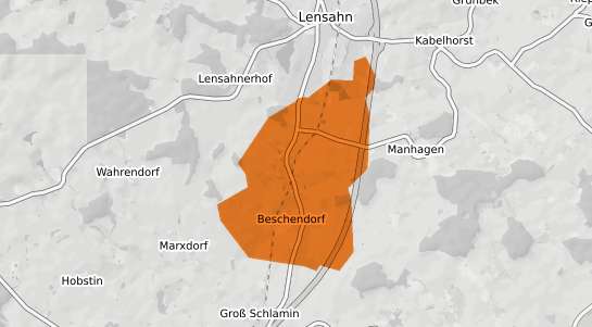 Mietspiegelkarte Beschendorf