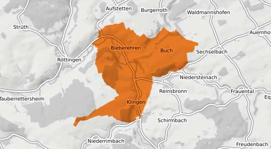 Mietspiegelkarte Bieberehren