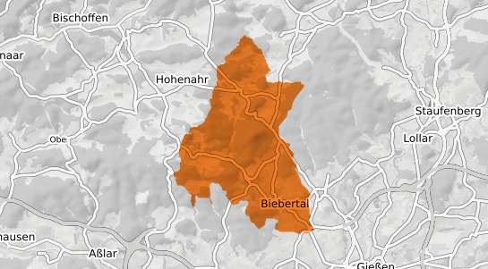 Mietspiegelkarte Biebertal Hessen
