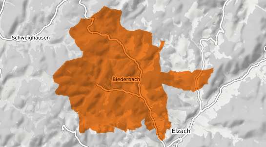 Mietspiegelkarte Biederbach Schwarzwald