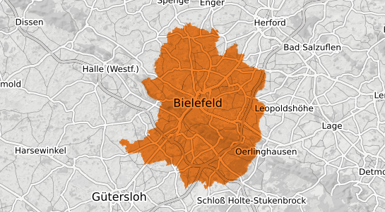 Mietspiegelkarte Bielefeld