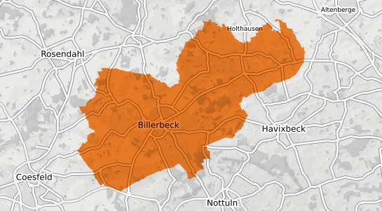 Mietspiegelkarte Billerbeck Westfalen
