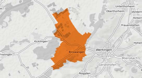 Mietspiegelkarte Binswangen b. Dillingen a.d. Donau