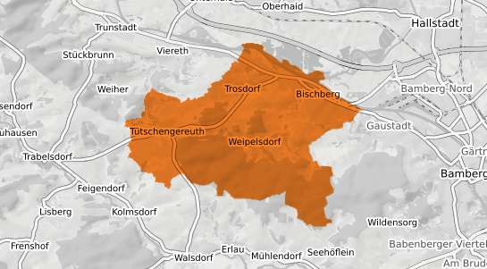 Mietspiegelkarte Bischberg Oberfranken