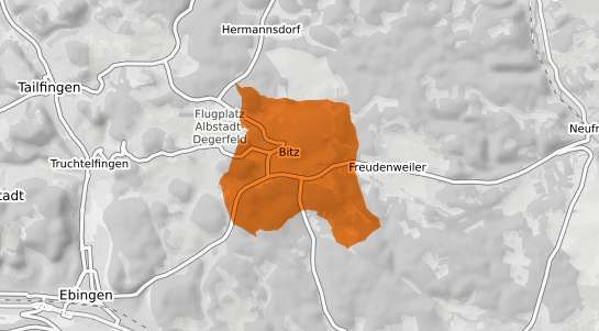 Mietspiegelkarte Bitz Wuerttemberg