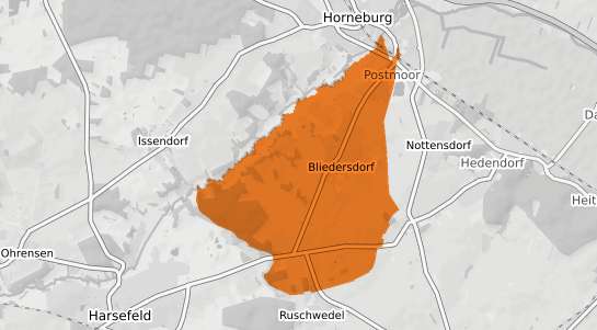 Mietspiegelkarte Bliedersdorf