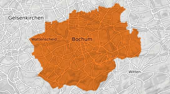 Mietspiegelkarte Bochum