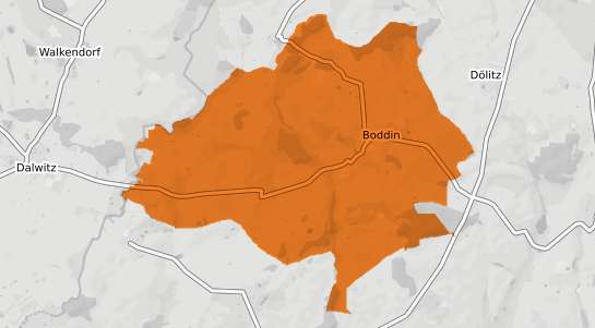 Mietspiegelkarte Boddin b. Hagenow