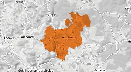 Mietspiegelkarte B&ouml;hmenkirch