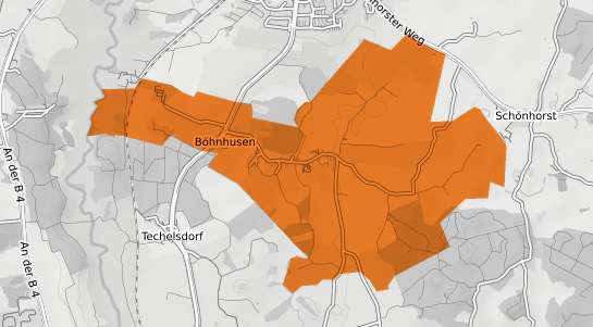 Mietspiegelkarte Boehnhusen