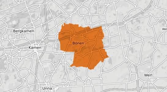 Mietspiegelkarte B&ouml;nen