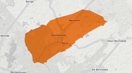 Mietspiegelkarte Boerm b. Schleswig
