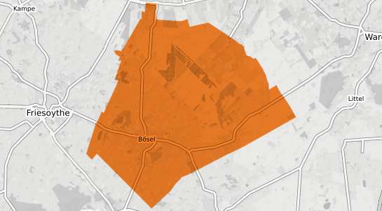 Mietspiegelkarte B&ouml;sel b. Oldenburg