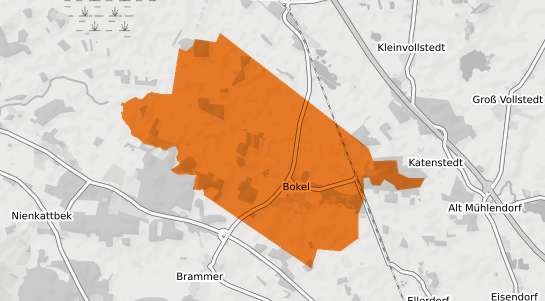 Mietspiegelkarte Bokel b. Elmshorn