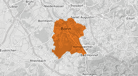 Mietspiegelkarte Bonn