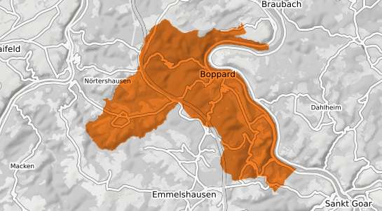 Mietspiegelkarte Boppard Rhein