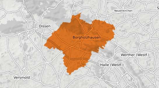Mietspiegelkarte Borgholzhausen