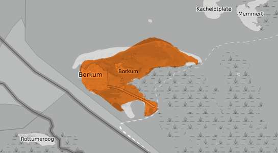 Mietspiegelkarte Borkum