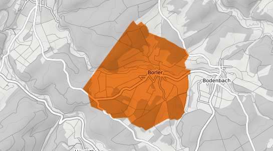 Mietspiegelkarte Borler