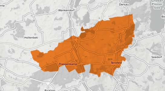Mietspiegelkarte Bornhoeved