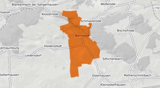 Mietspiegelkarte Bornstedt b. Haldensleben
