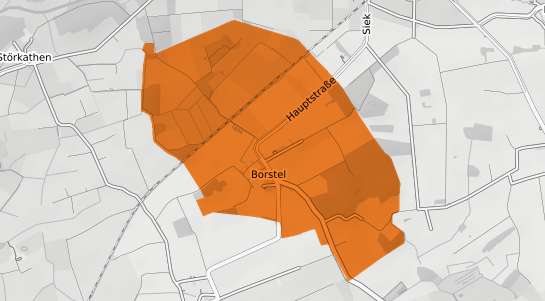 Mietspiegelkarte Borstel b. Neumuenster
