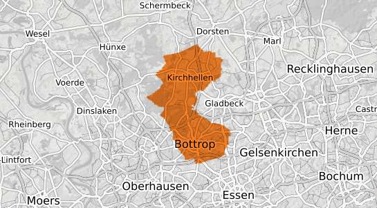 Mietspiegelkarte Bottrop