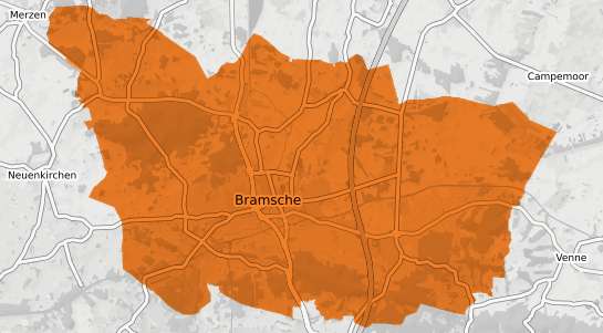 Mietspiegelkarte Bramsche Hase