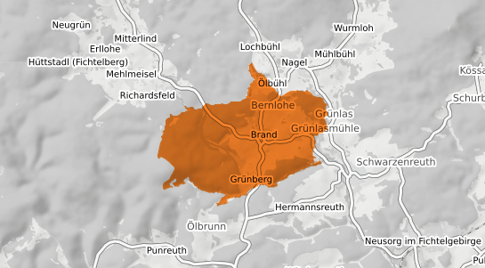 Mietspiegelkarte Brand Oberpfalz