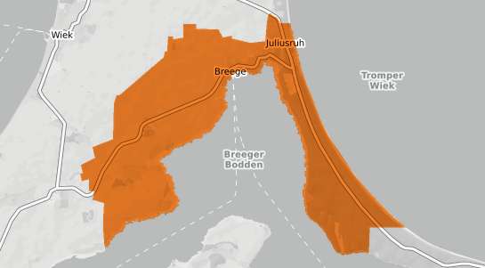 Mietspiegelkarte Breege