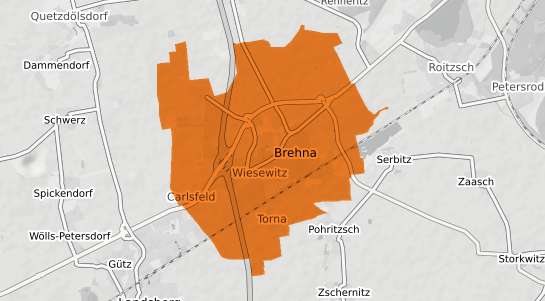 Mietspiegelkarte Brehna