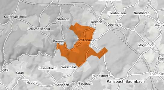 Mietspiegelkarte Breitenau Westerwald