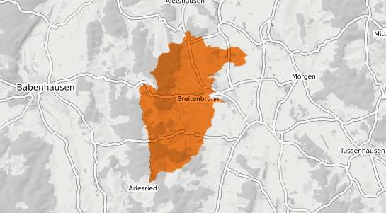 Mietspiegelkarte Breitenbrunn Schwaben