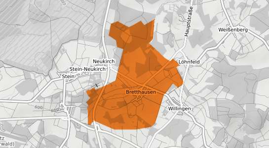 Mietspiegelkarte Bretthausen b. Rennerod, Westerwald