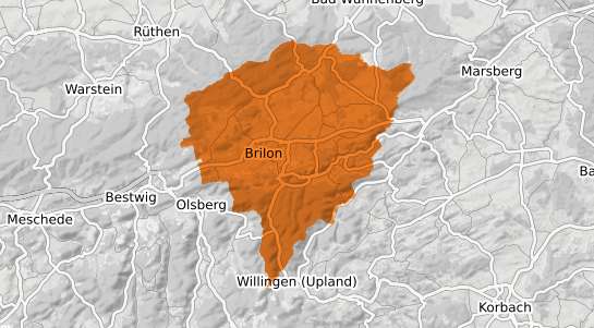 Mietspiegelkarte Brilon