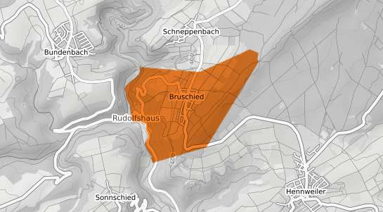 Mietspiegelkarte Bruschied